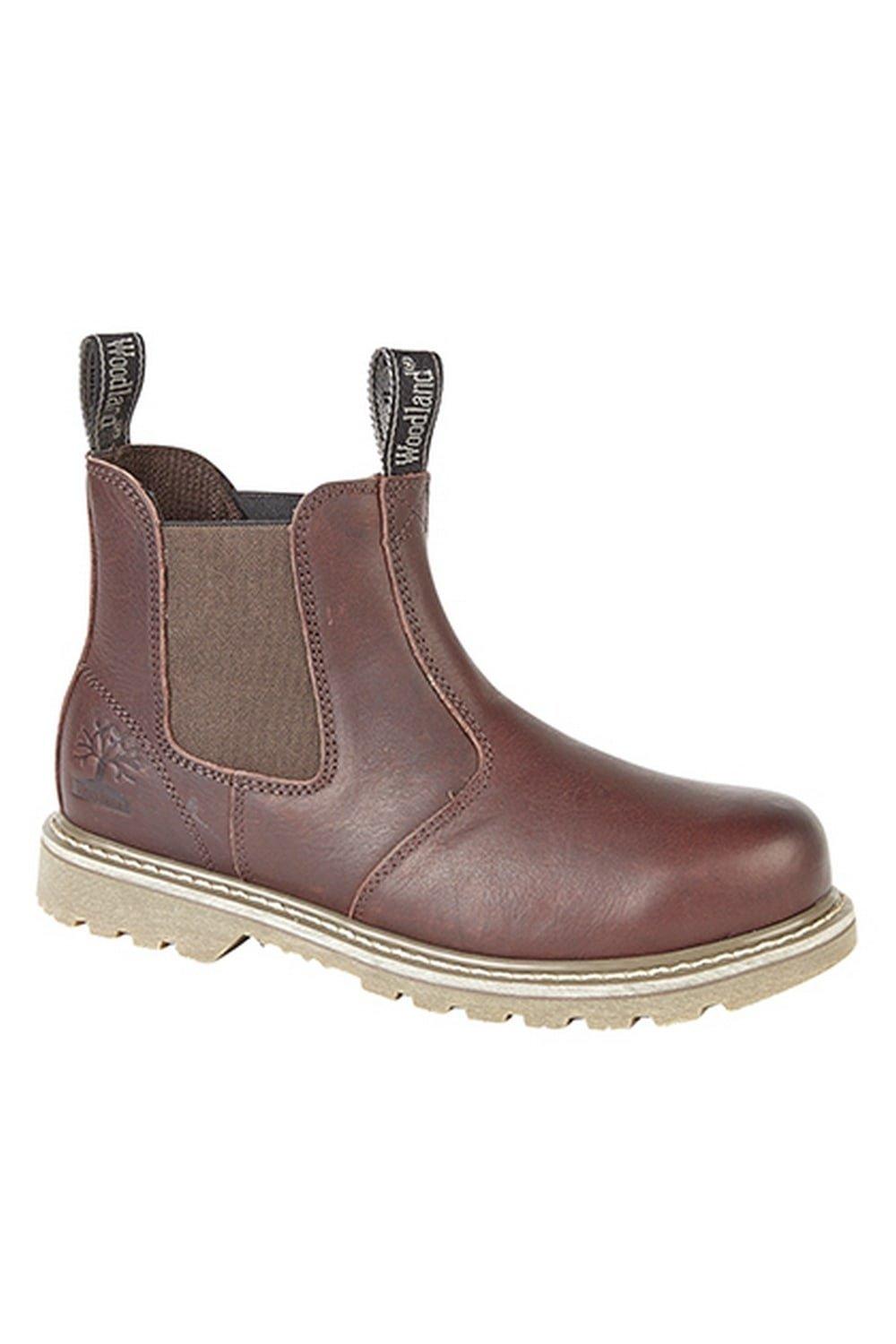 Tumbled Leather Gusset Chelsea Boots